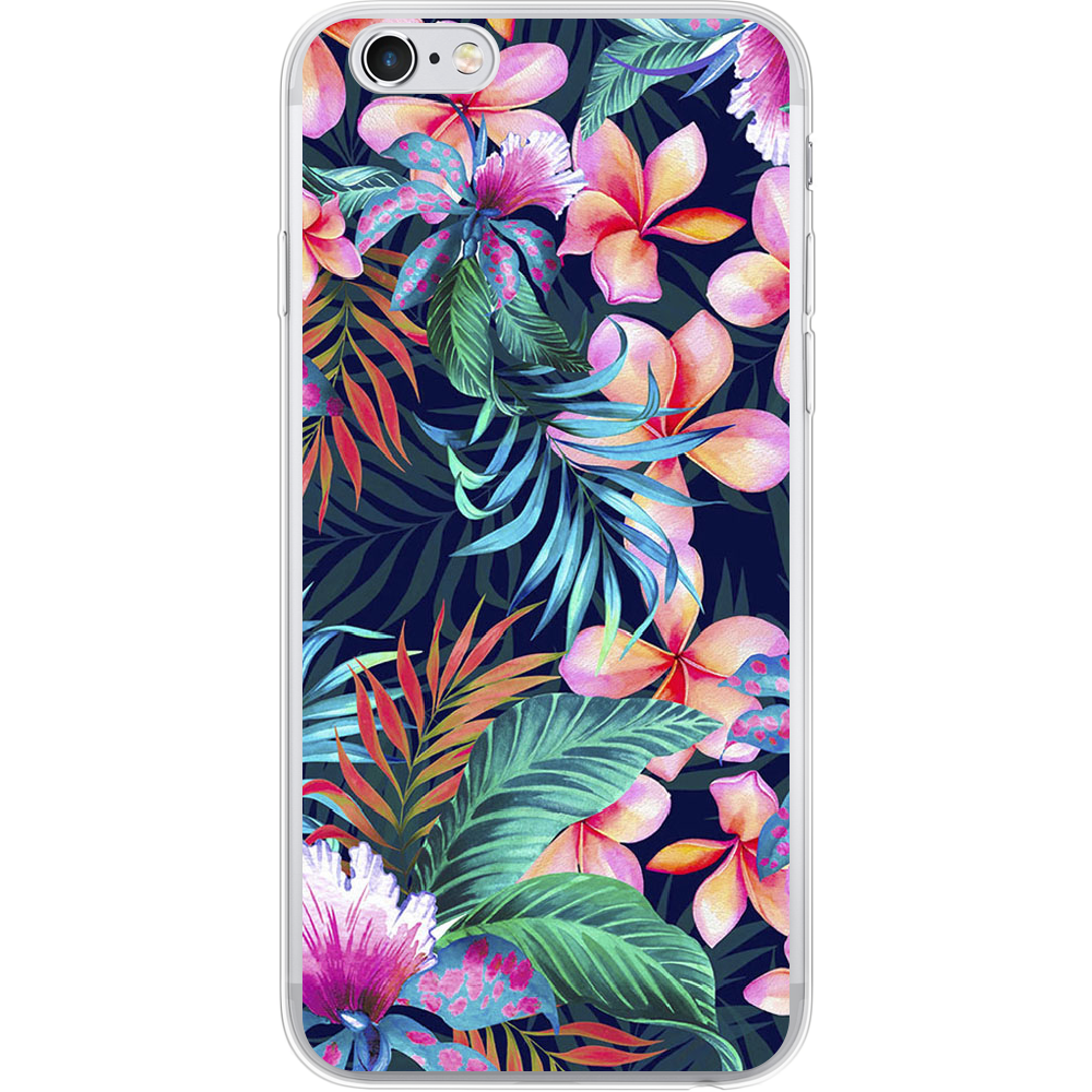 Чехол Boxface iPhone 6 flowers in the tropics Прозрачный силикон (24523-up1971-24523)