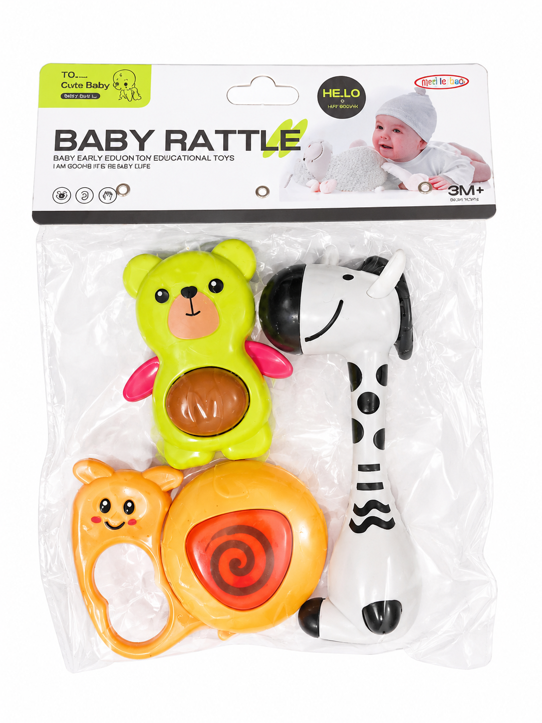 Набор погремушки для младенцев Baby Rattle 3 шт. (34646063)