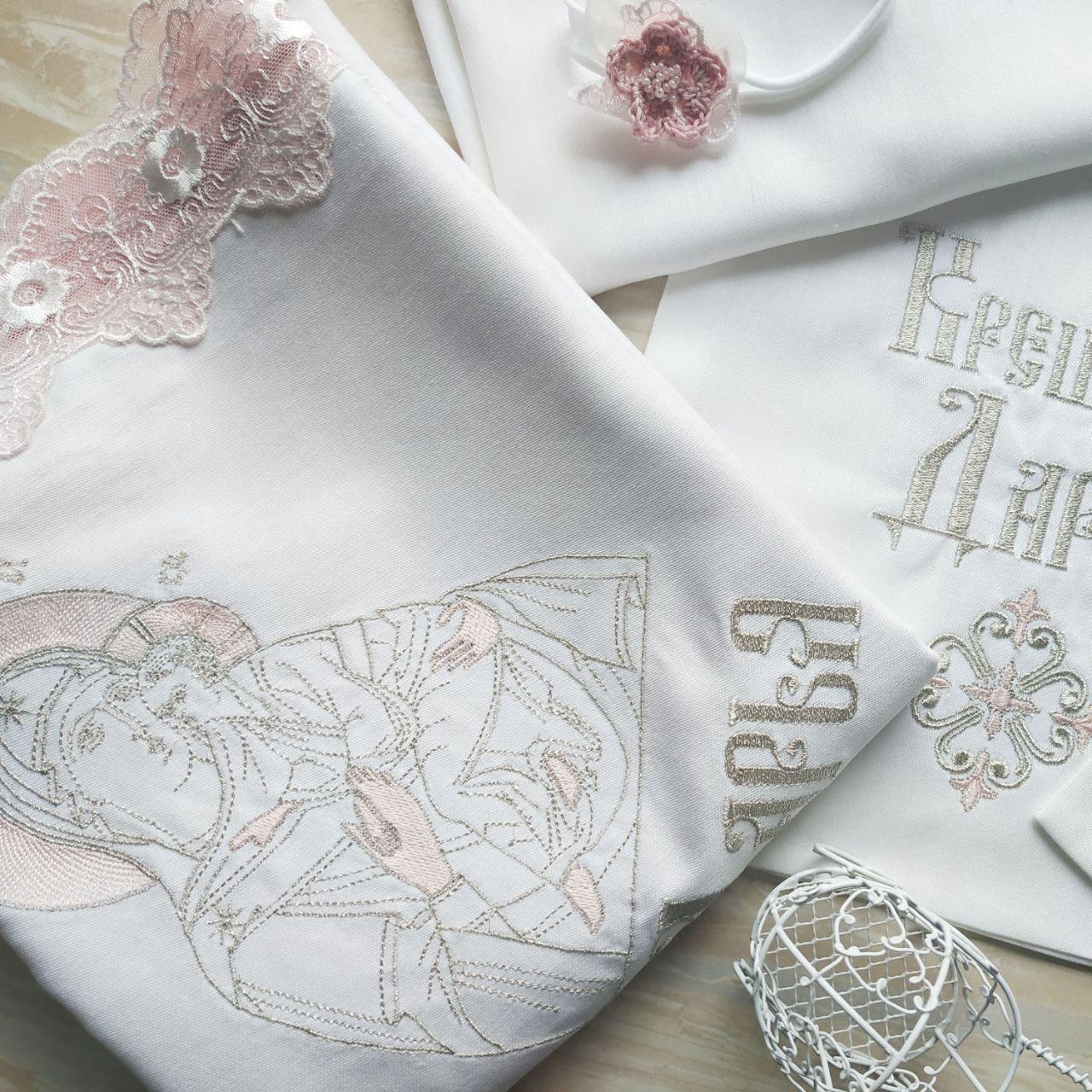 Крыжма для крещения Богородица и мешочки для локона и хранения (2182226521) - фото 3