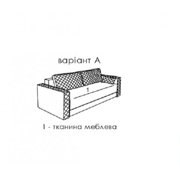 Диван розкладний Modern Елегант єврокнижка дерево/тканина Сірий - фото 3