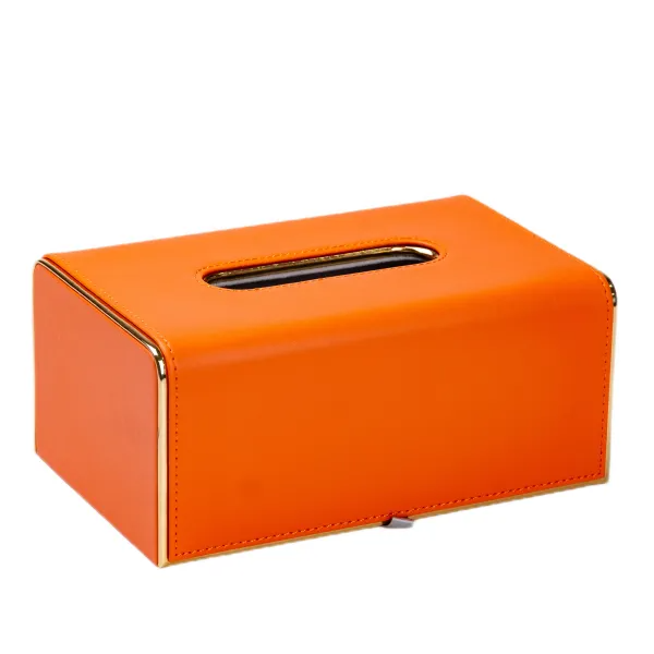 Салфетница из экокожи YIWU Оранжевый - фото 2 Салфетница из экокожи YIWU Оранжевый - фото 2