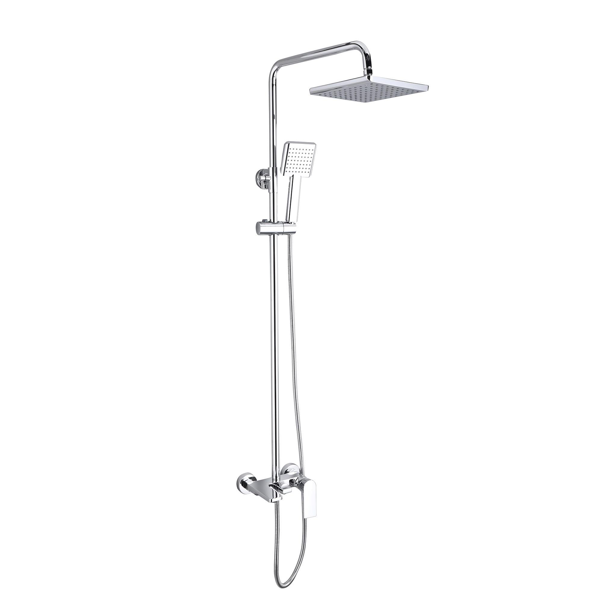 Душевая система со смесителем Q-tap Aries QTARI111CRM45560 Хром (235772)