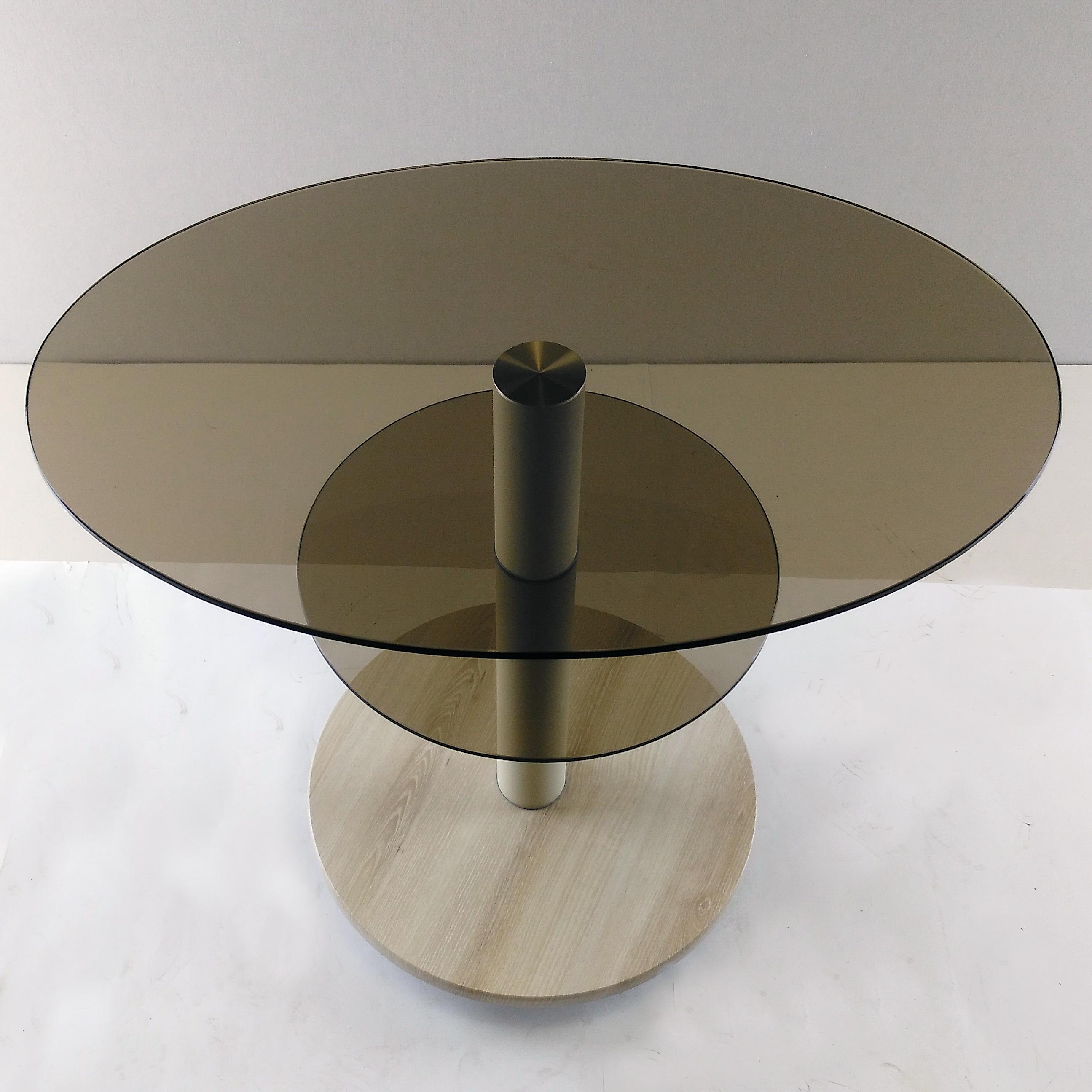 Стол журнальный стеклянный Commus Bravo Light 425 O bronza-pepel-bg60 Бежевый (422860184) - фото 4 Стол журнальный стеклянный Commus Bravo Light 425 O bronza-pepel-bg60 Бежевый (422860184) - фото 4