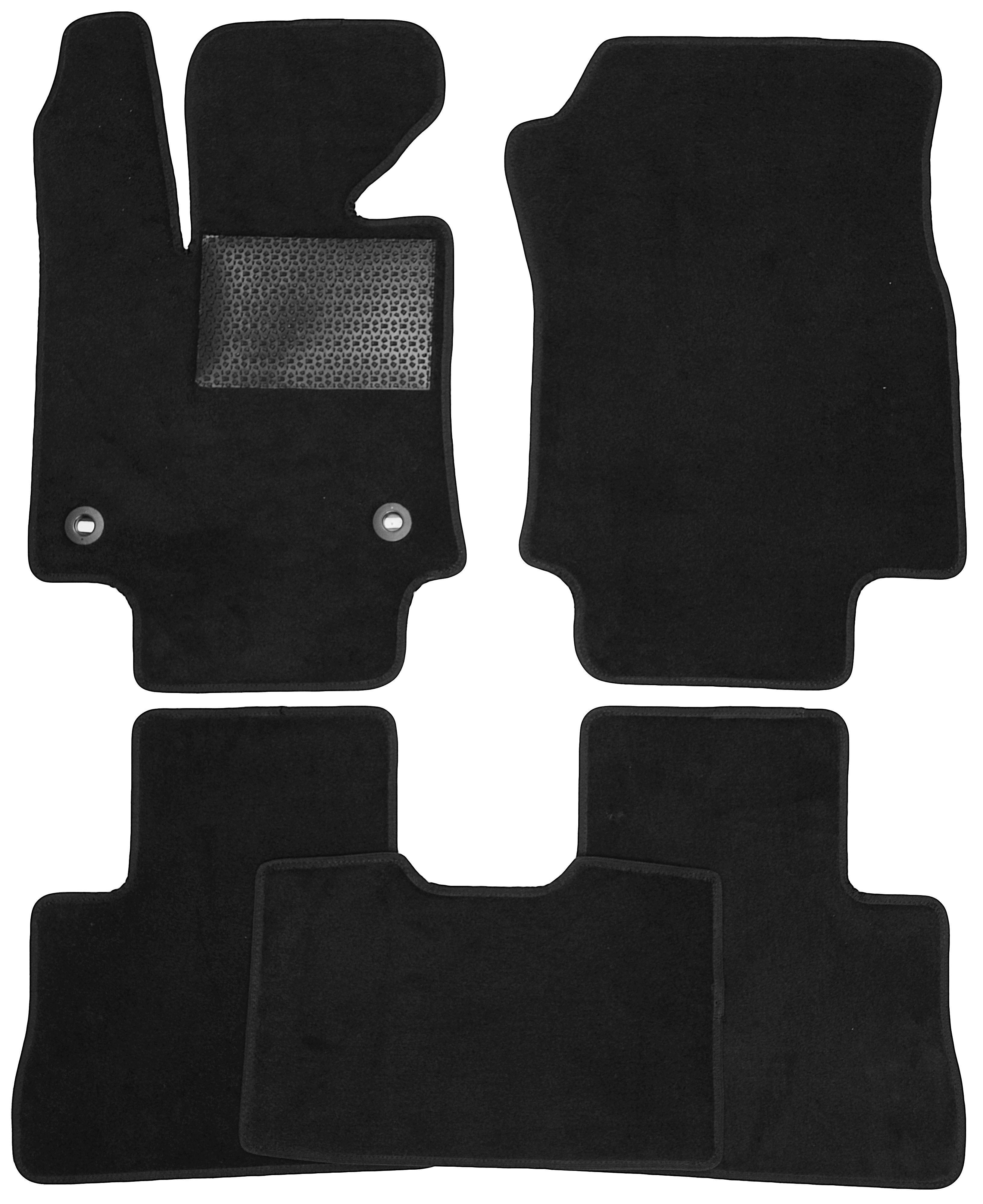 Коврики в салон для Toyota RAV4 '19- текстильные Черный (166590)