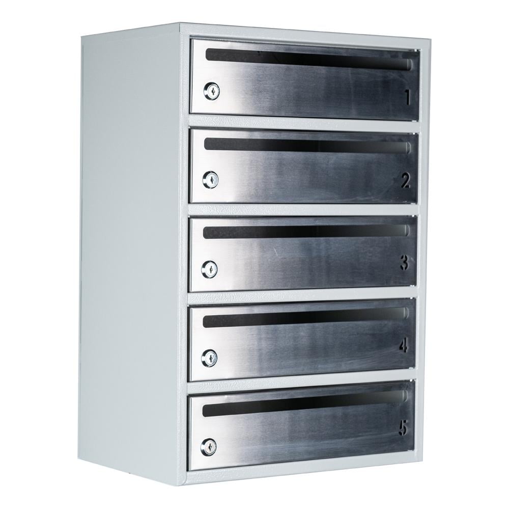 Скринька поштова багатосекційна Е2-05.F RAL 7035 (22050105)