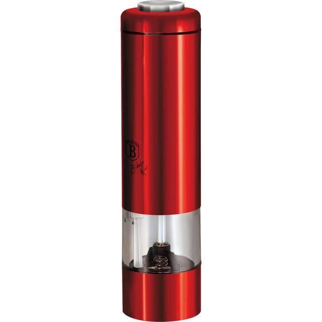 Электромльня Berlinger Haus Metallic Line Burgundy Edition для измельчения и хранения специй нержавеющая сталь 4xAA Бордовый (2470104552)