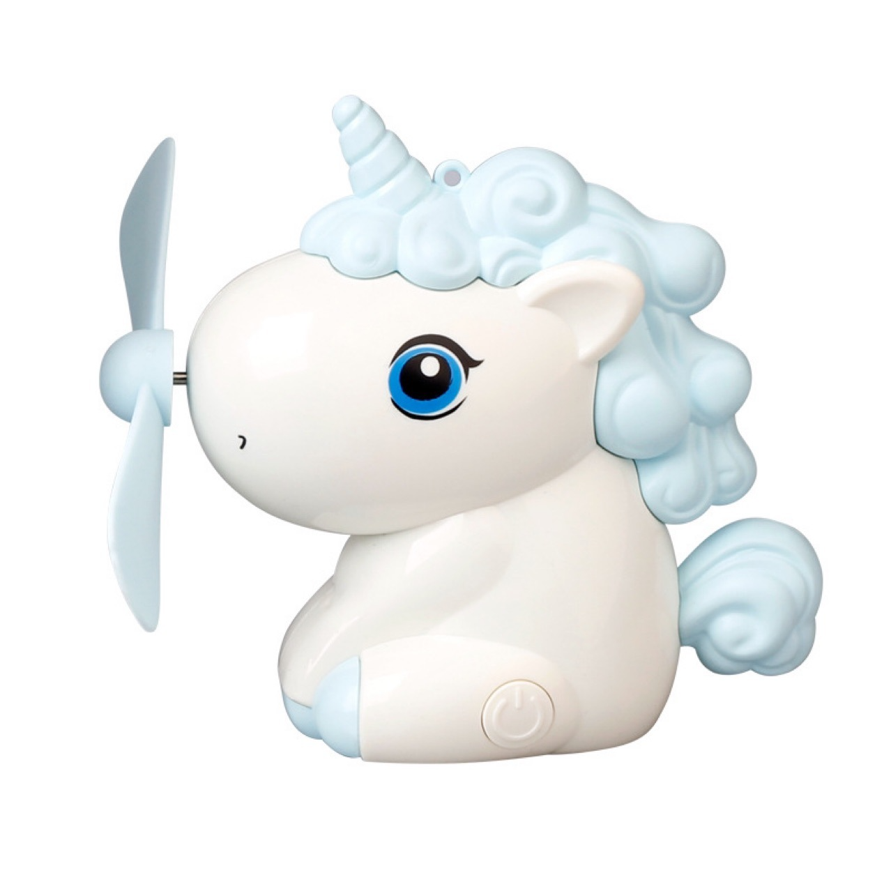 Міні-вентилятор FunnyFan Mini Unicorn Єдиноріг USB Блакитний
