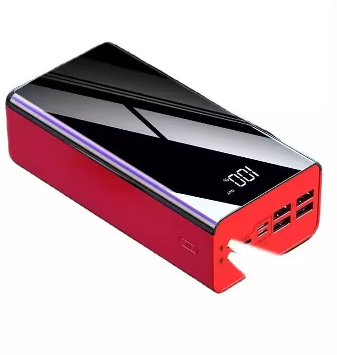 Повербанк з екраном та ліхтариком 115 60000 mAh Red (15342)