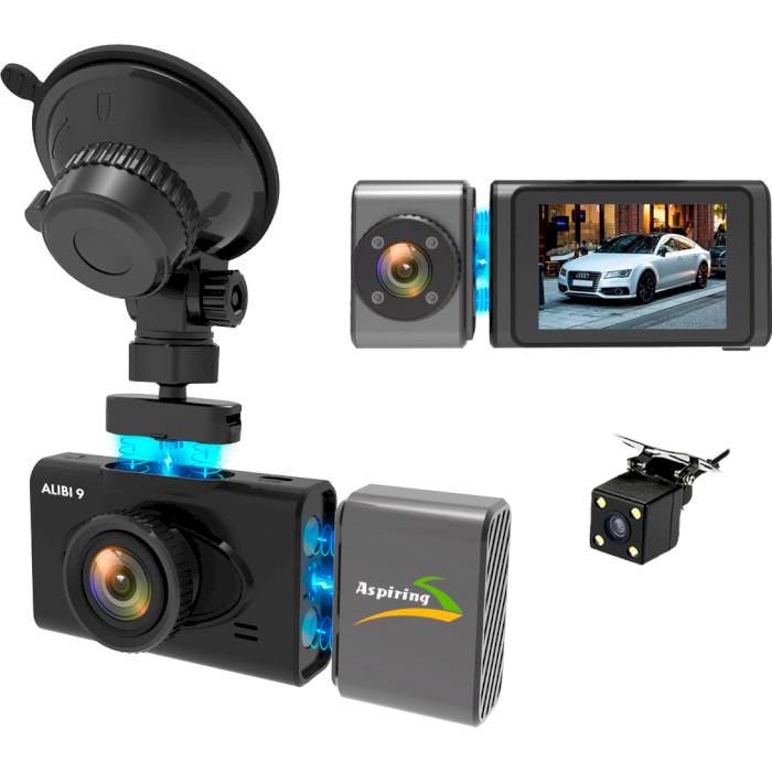 Видеорегистратор Aspiring Alibi 9 GPS 3 Камеры SpeedCam 2,35" IPS H.264 (CD1MP20GAL9) - фото 4