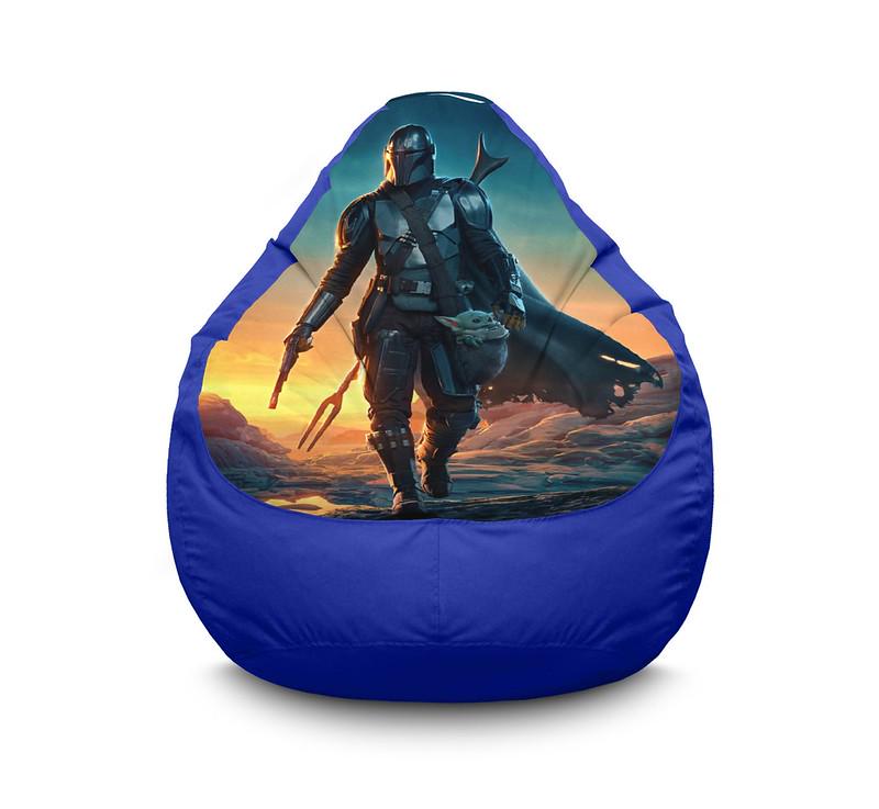 Кресло мешок iPuff The Mandalorian Оксфорд XL 80x110 см Синий Кресло мешок iPuff The Mandalorian Оксфорд XL 80x110 см Синий