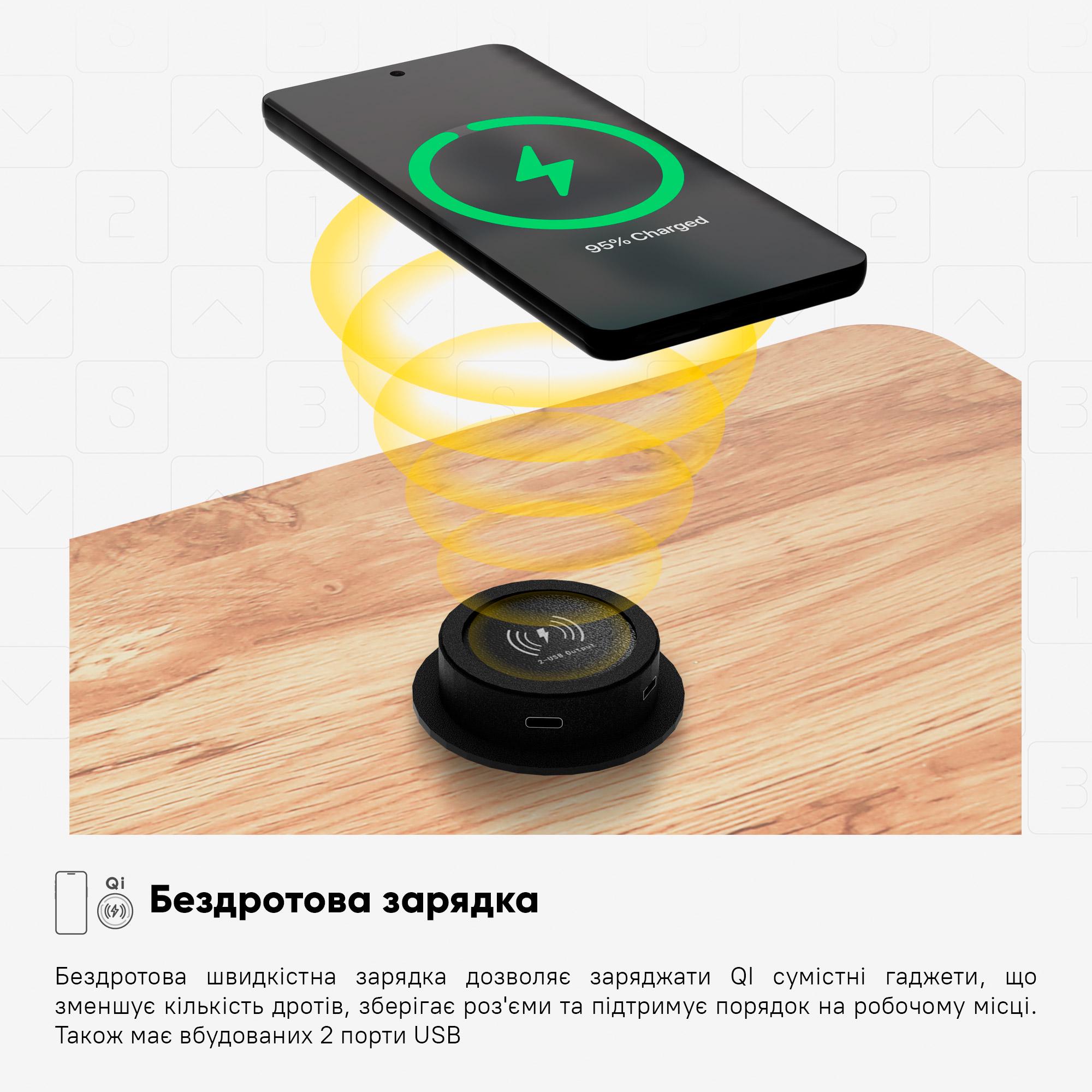 Стіл з електрорегулюванням висоти Mealux PowerDesk Energy Mahogany (EVO-201 Energy Mahogany/B) - фото 5 Стіл з електрорегулюванням висоти Mealux PowerDesk Energy Mahogany (EVO-201 Energy Mahogany/B) - фото 5