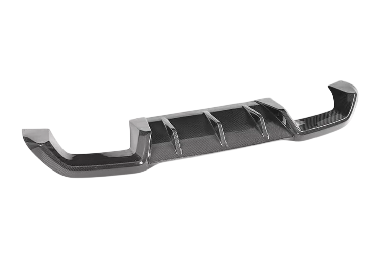 Диффузор заднего бампера DDCarbon V9 для F87 для BMW 2 серия F22/23 2014-2021 гг. натуральный карбон (136898)
