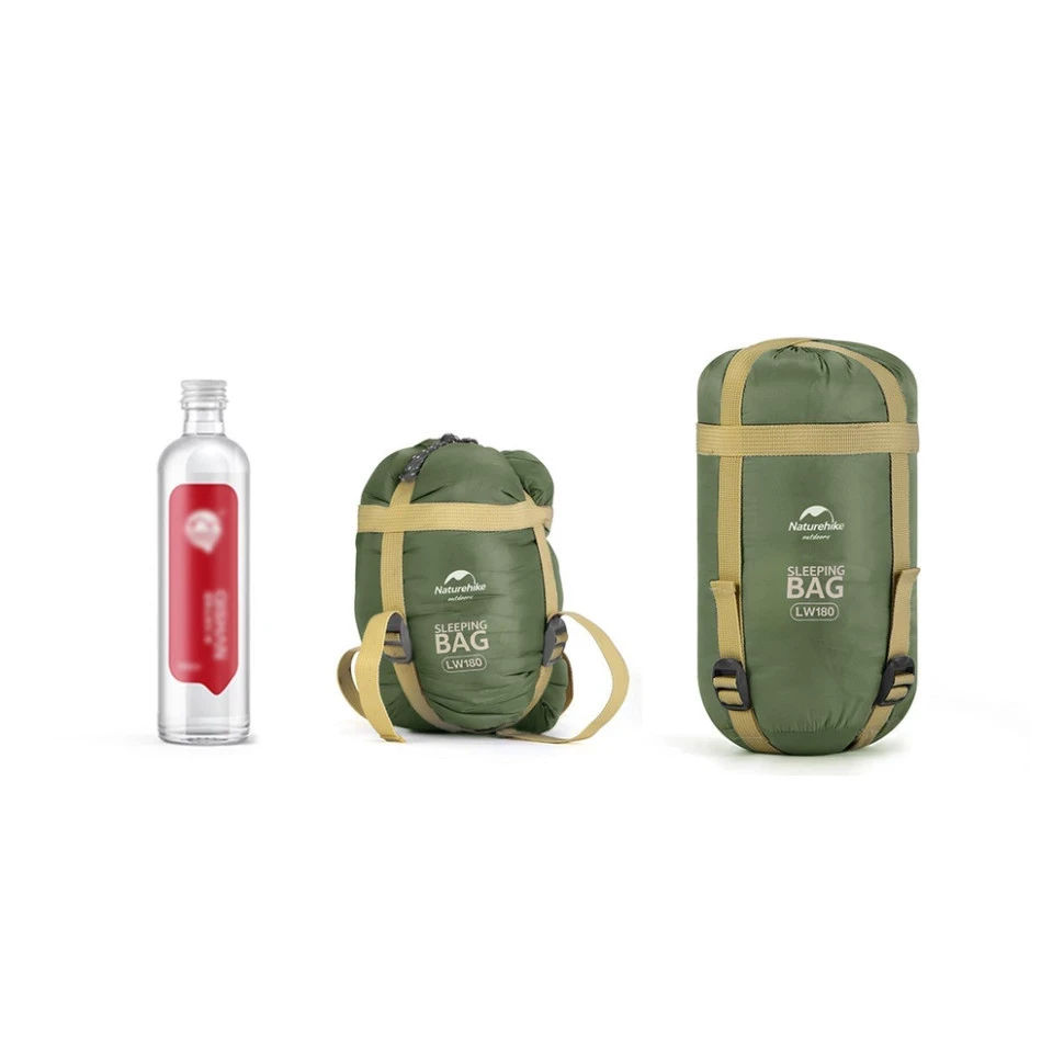 Спальний мішок Naturehike LW180 Mini NH21MSD04 лівий XL Темно-зелений (6975641884361) - фото 4