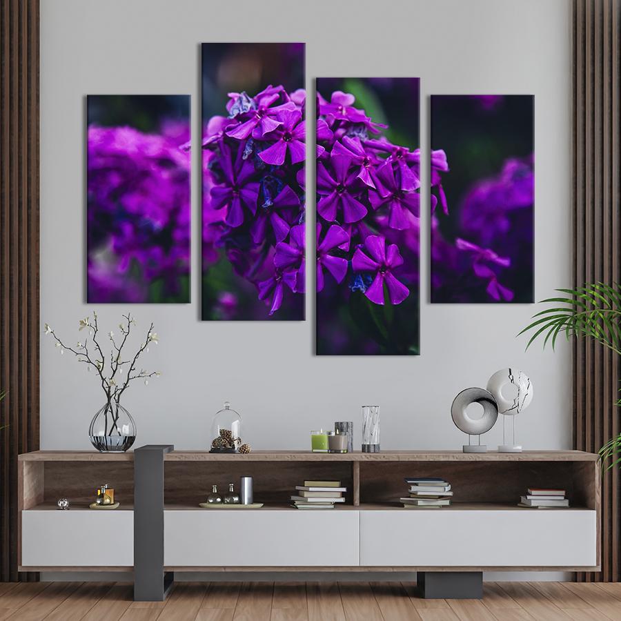Картина на холсте Чарующие цветы флоксы 129x90 см (897-42)