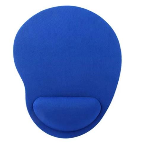 Килимок для миші офісний з ергономічною подушкою для зап’ястя Синій