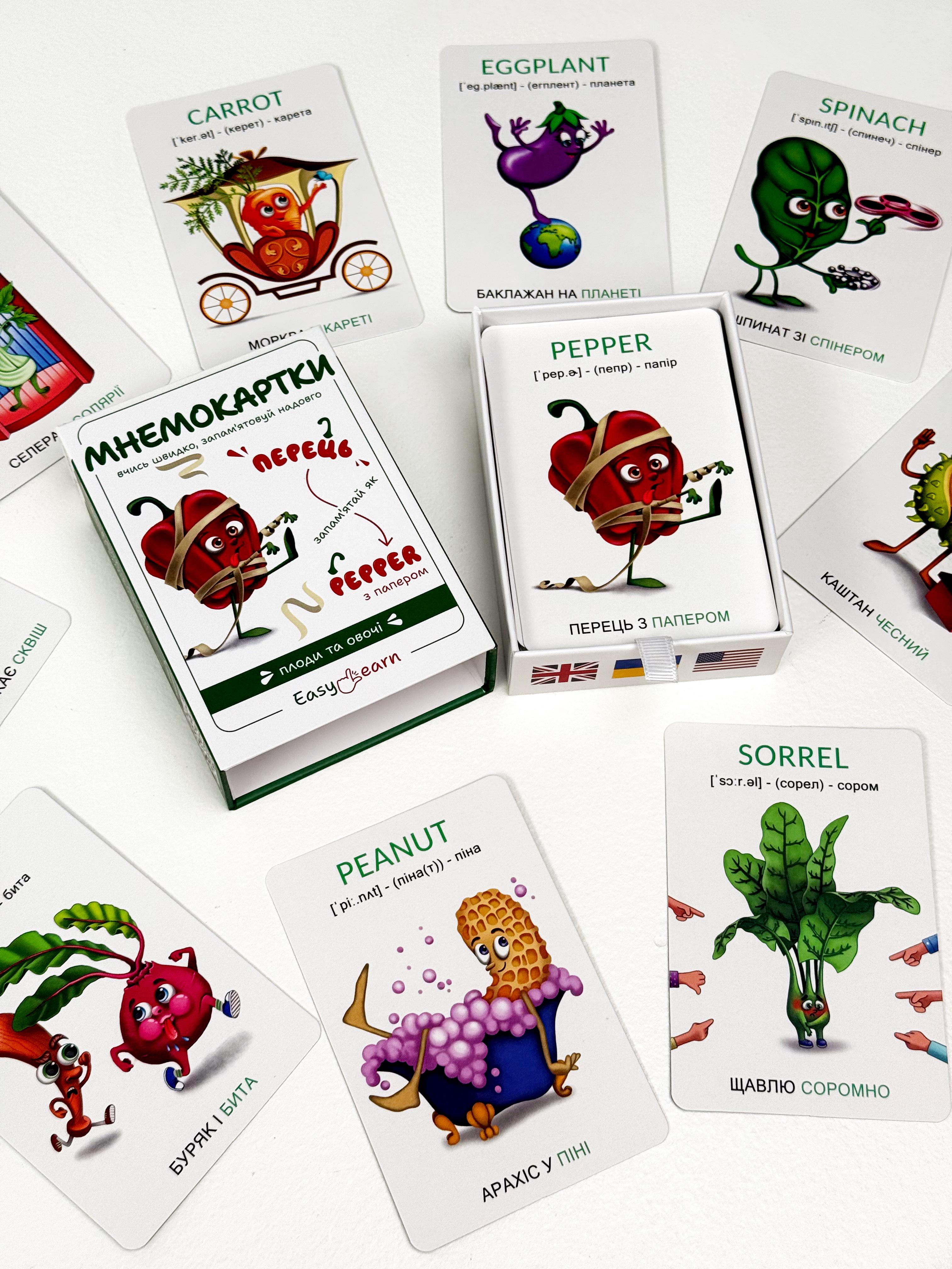 Мнемокарты EasyLearn Выпуск 2 Плоды и овощи (EL-FV1) - фото 19
