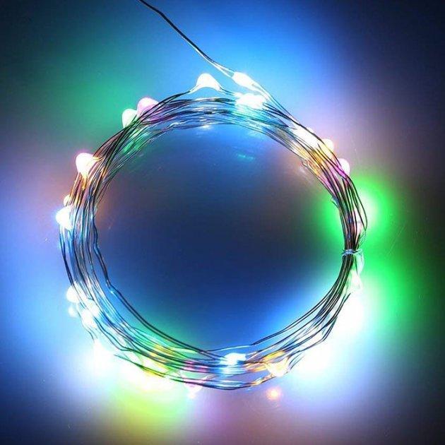 Гирлянда Xmas 200 Led Капля росы 20M Мультицветная (018395) - фото 2