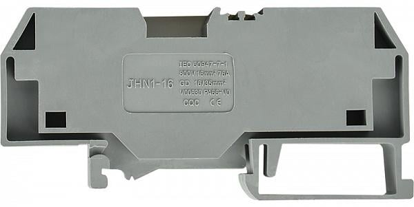 Клемма пружинная наборная АСКО-Укрем JHN1-16 76А 16 мм2 х 94,5х12х44,8 мм Серый (A0130010060)