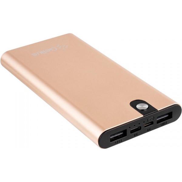 Gelius УМБ Power Bank Pro Edge GP-PB10-013 2USB 2A Type-C 10000mAh Gold 00000078995 - фото 4