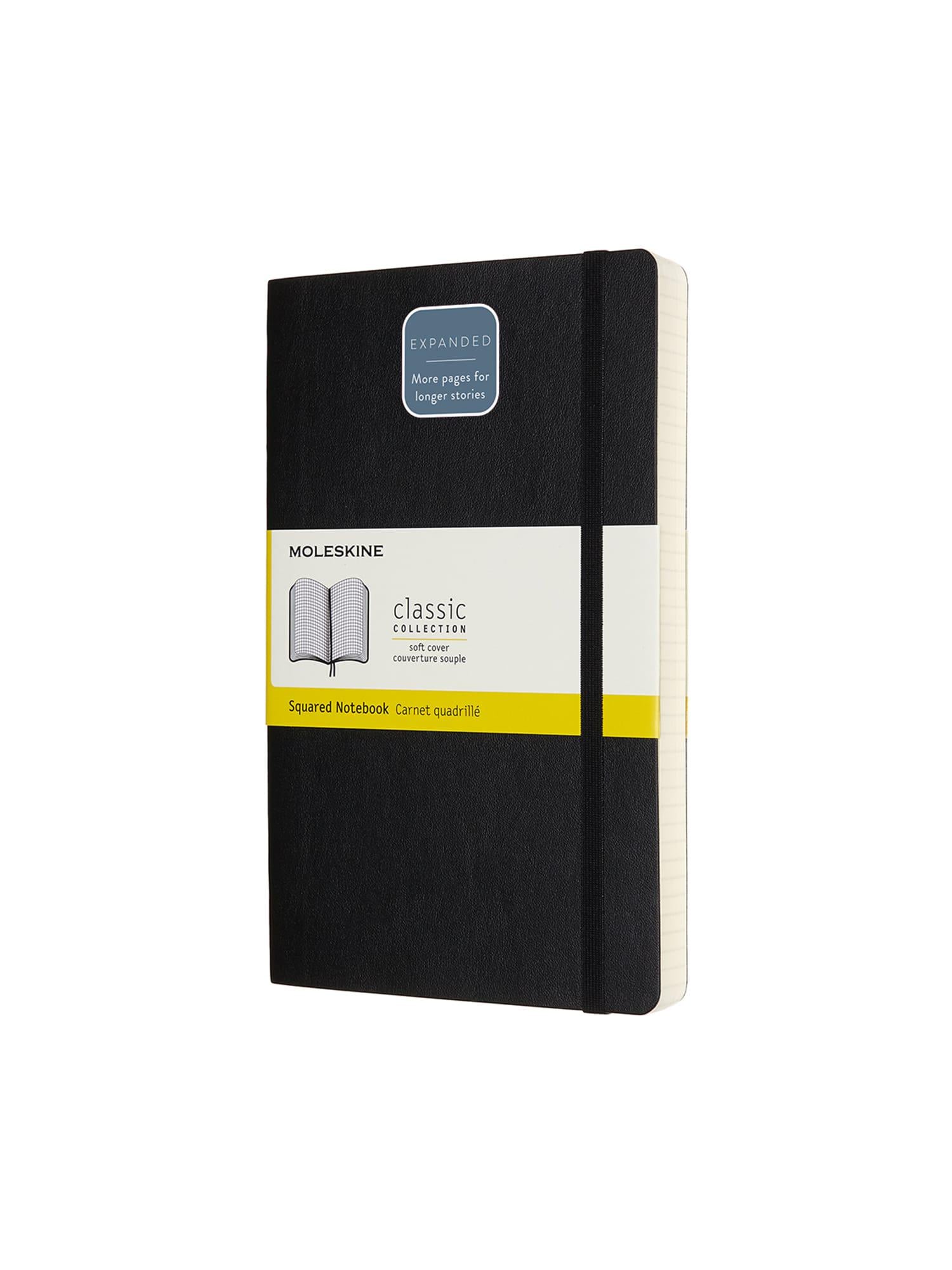 Блокнот Moleskine Classic Expanded средняя клетка Черный мягкий (QP617EXP)