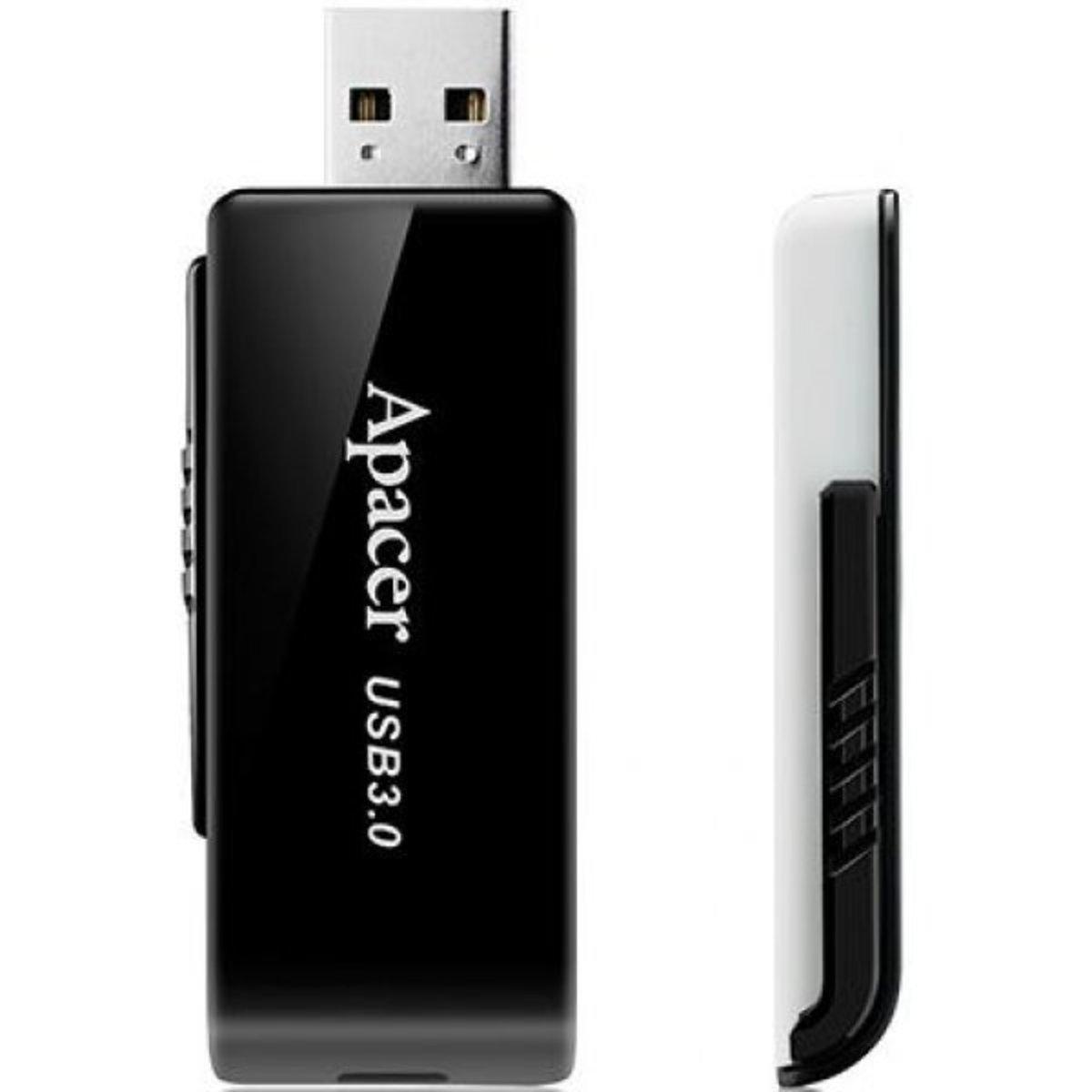 Флешка для ноутбука Flash Apacer USB 3.0 AH350 128Gb Black (AP128GAH350B-1) - фото 2