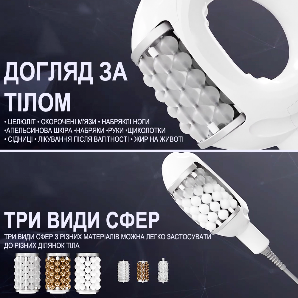 Апарат для вакуумно-роликового масажу Reshape Spheresculpt/професійний антицелюлітний для тіла обличчя та шиї - фото 6