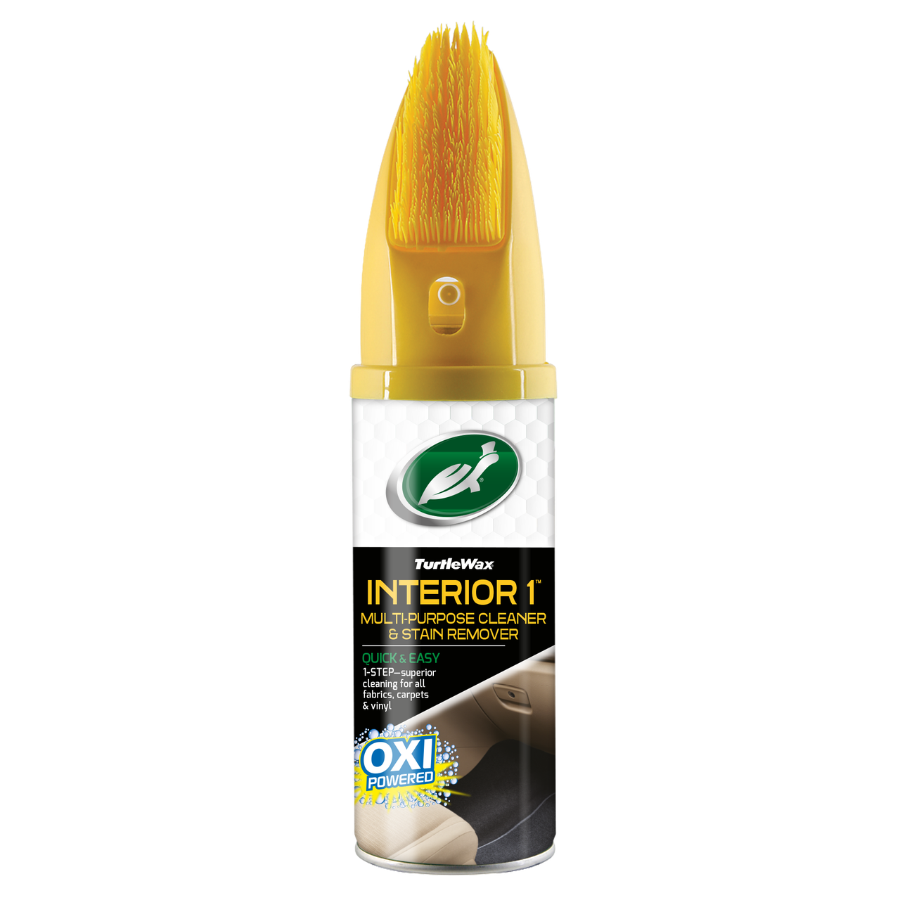 Химчистка сухая TURTLE WAX INTERIOR 1 для текстиля с нейтрализатором запахов со щеткой 400 мл