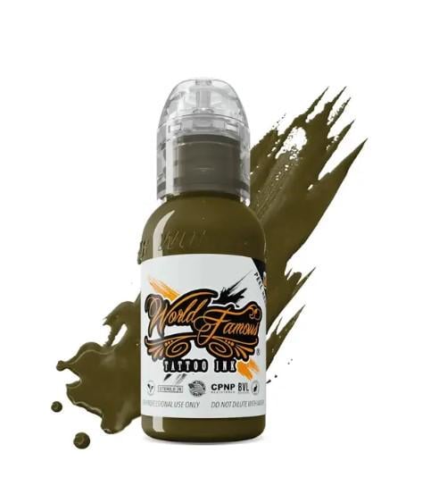 Тату краска World Famous Army Green 15 мл
