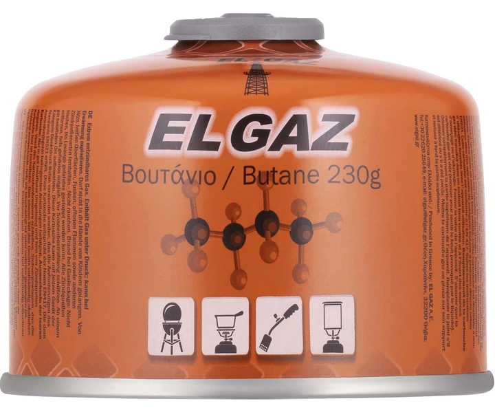 Баллон-картридж газовый EL GAZ ELG-300 бутан 230 г (31487942) Баллон-картридж газовый EL GAZ ELG-300 бутан 230 г (31487942)