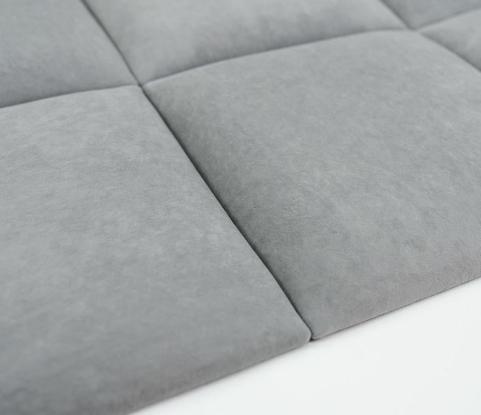 Стінова панель самоклеюча м'яка Soft Pan велюр 30х30х3,7 см матовий Сталь (303001) - фото 3 Стінова панель самоклеюча м'яка Soft Pan велюр 30х30х3,7 см матовий Сталь (303001) - фото 3