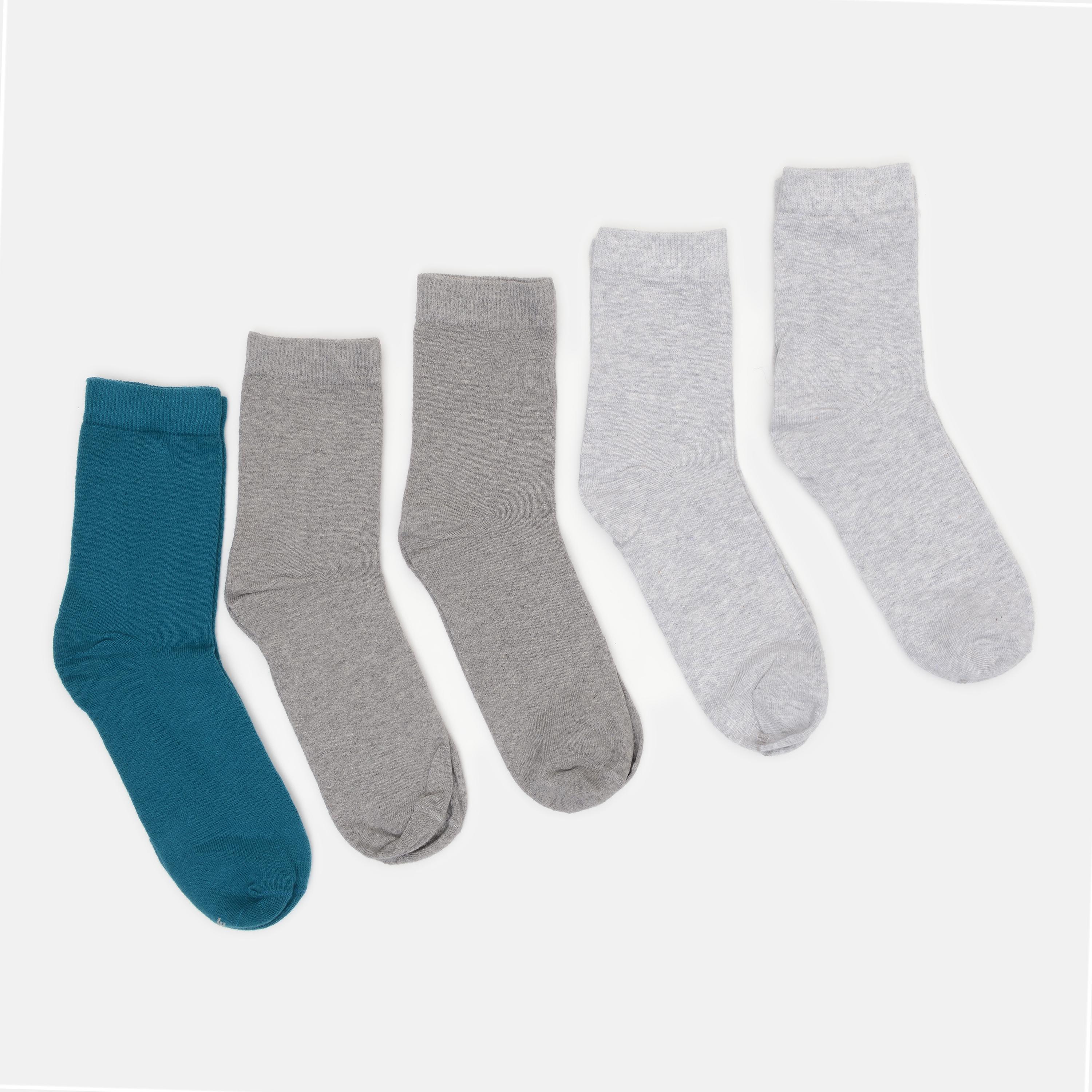 Шкарпетки C&A 5 пар р. 39-42 Сірий/Бірюзовий (1409554147)