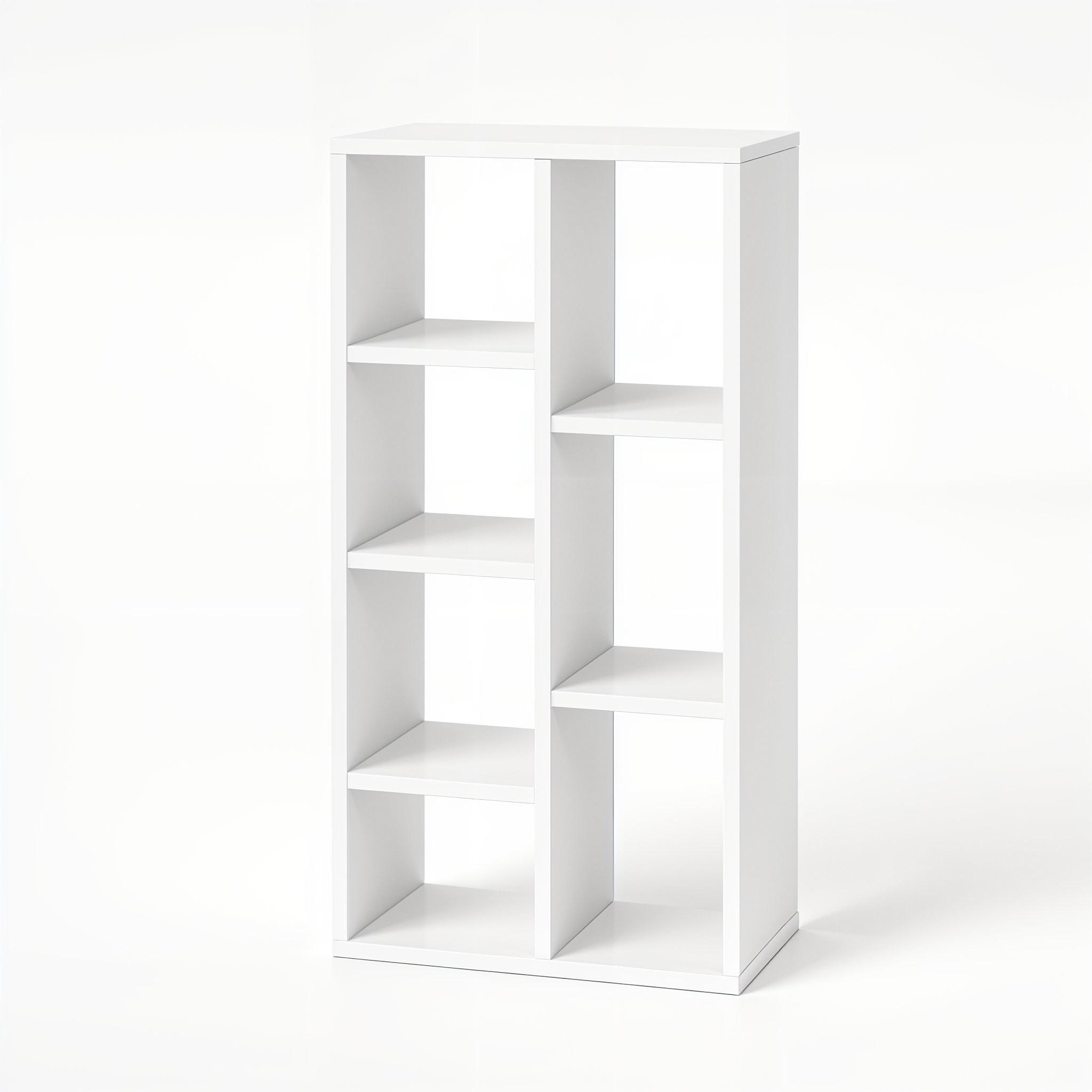 Стелаж для книг та декору на 7 комірок P-34 495x230x1006 мм Білий - фото 2