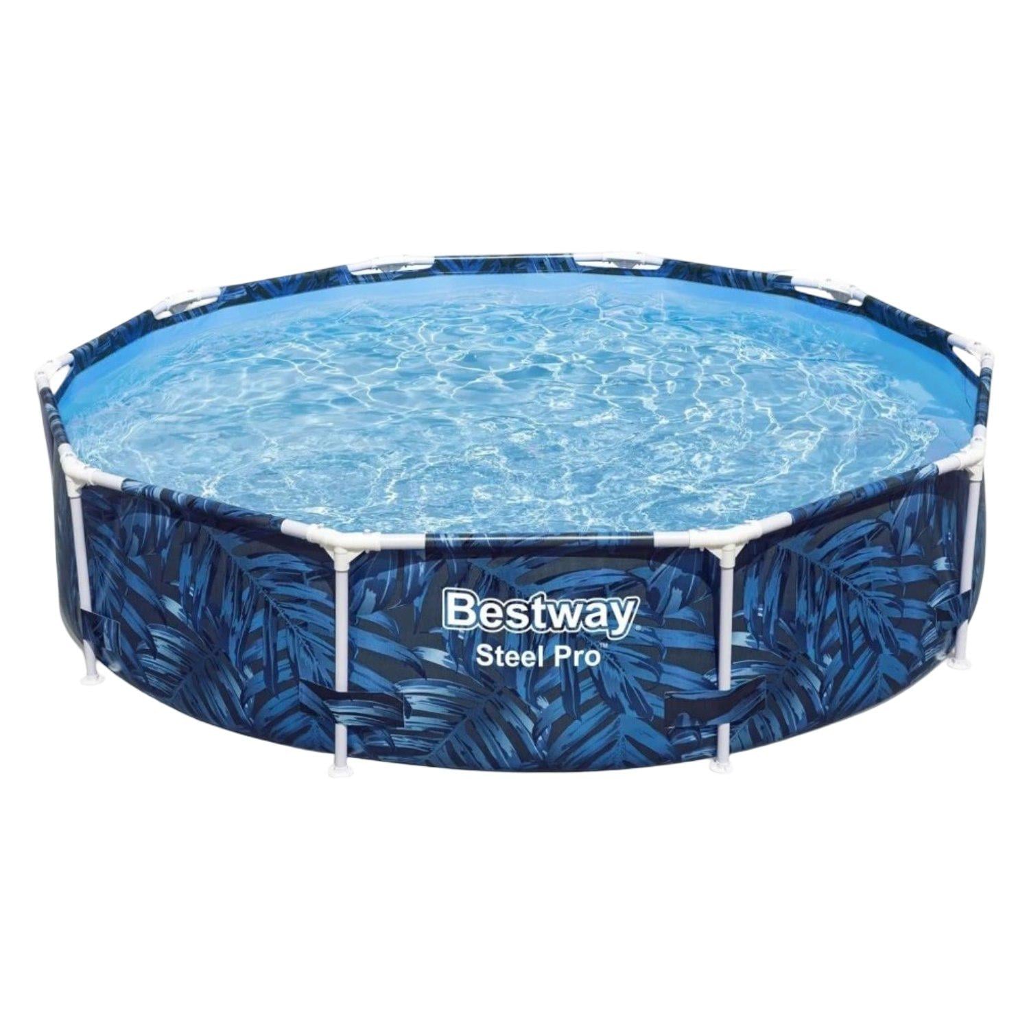 Бассейн каркасный Bestway 56985 круглый 305×66 см 4062 л Тропический принт (35472428) Бассейн каркасный Bestway 56985 круглый 305×66 см 4062 л Тропический принт (35472428)