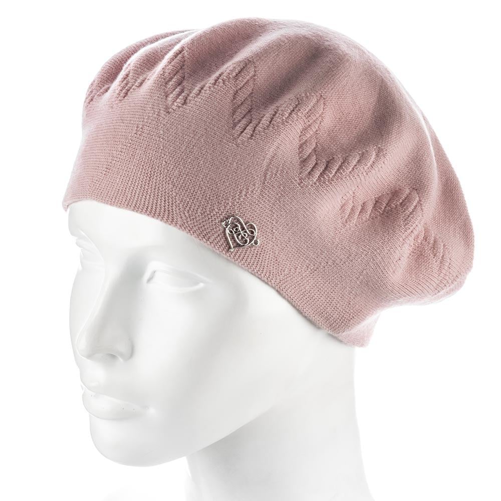 Берет жіночий Zolly ZH247 подвійний напіввовняний Пудровий