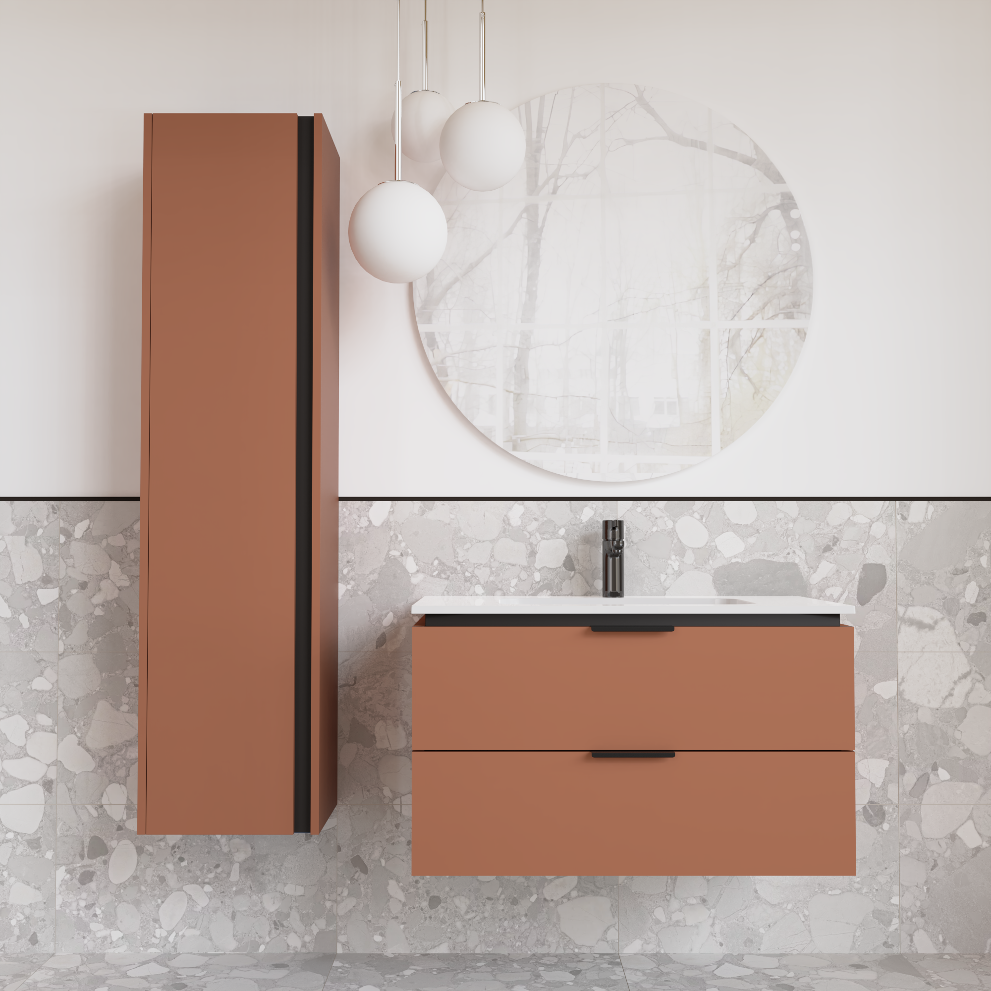 Тумба підвісна з раковиною MVK Vostok Icon 70 В2 700х450х530 мм Сахара (p270skh) - фото 4 Тумба підвісна з раковиною MVK Vostok Icon 70 В2 700х450х530 мм Сахара (p270skh) - фото 4