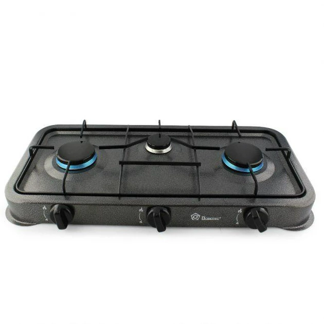 Настольная плита Domotec MS-6603 3 конфорки Серый (2658) Настольная плита Domotec MS-6603 3 конфорки Серый (2658)