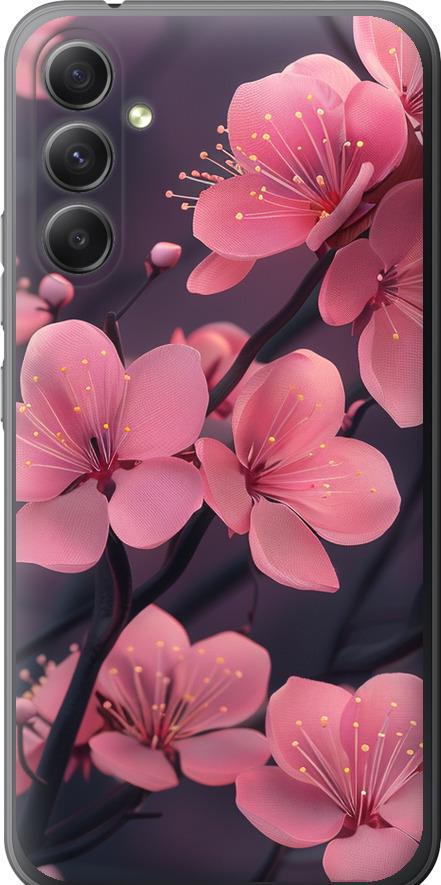 Чехол на Samsung Galaxy A34 A346E Пурпурная сакура (6075u-2936-42517) Чехол на Samsung Galaxy A34 A346E Пурпурная сакура (6075u-2936-42517)