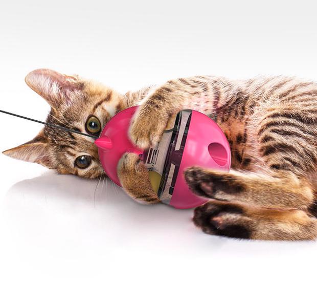 Іграшка-годівниця для тварин Куля 11172 10х10х13,5 см Малиновий (4570834) - фото 2 Іграшка-годівниця для тварин Куля 11172 10х10х13,5 см Малиновий (4570834) - фото 2