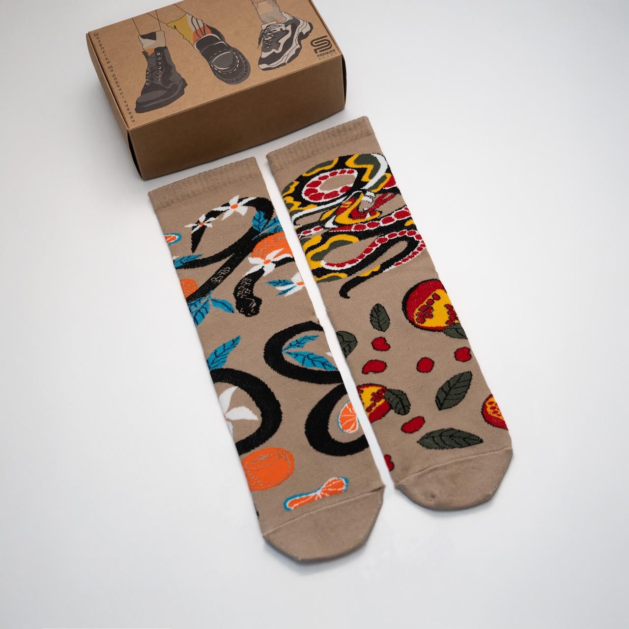 Набор носков Premier Socks Змеиная мудрость в каждом шагу унисекс 2 пары р. 43-45