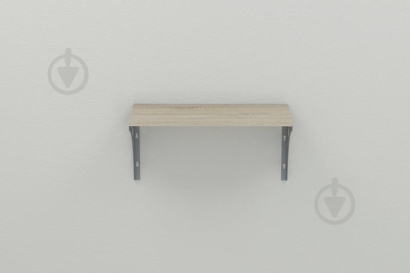 Полка настенная Ferrum-decor Ханди 2 240x500x240 металл Серый ДСП Сонома 16 мм (XND0018) Полка настенная Ferrum-decor Ханди 2 240x500x240 металл Серый ДСП Сонома 16 мм (XND0018)