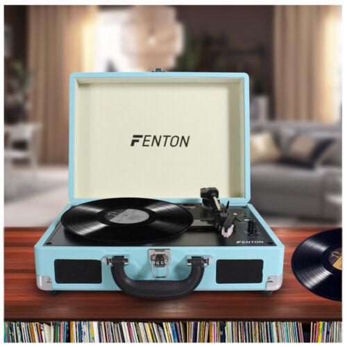 Проигрыватель виниловый Fenton Bluetooth Blue - фото 8