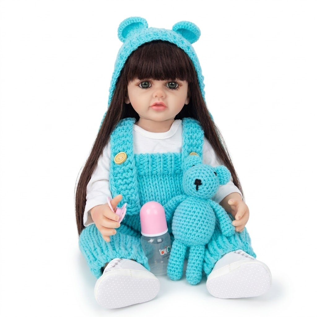 Кукла Reborn Baby реалистичная силиконовая 55 см (К0100223)