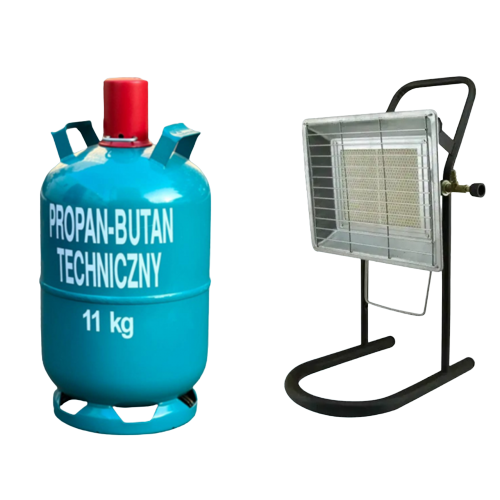 Инфракрасный обогреватель газовый Nurgaz с баллоном пропан-бутан 27 л 3,5 кВт (12744544)