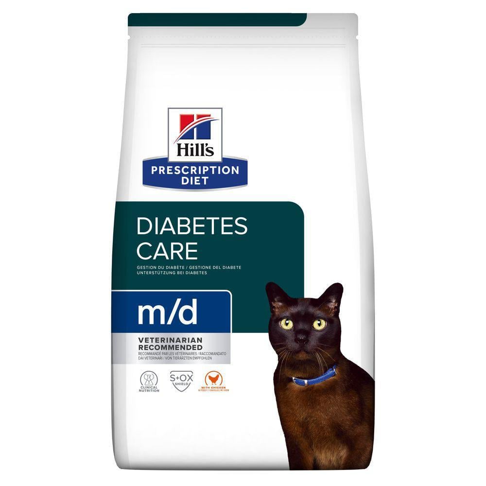 Корм для кошек сухой Hill’s Prescription Diet m/d при сахарном диабете с курицей 1,5 кг - фото 1 Корм для кошек сухой Hill’s Prescription Diet m/d при сахарном диабете с курицей 1,5 кг - фото 1