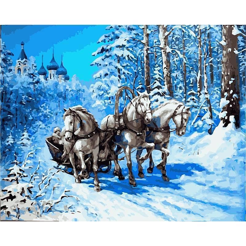 Картина по номерам Babylon Тройка 40x50 см (skl-VP470)