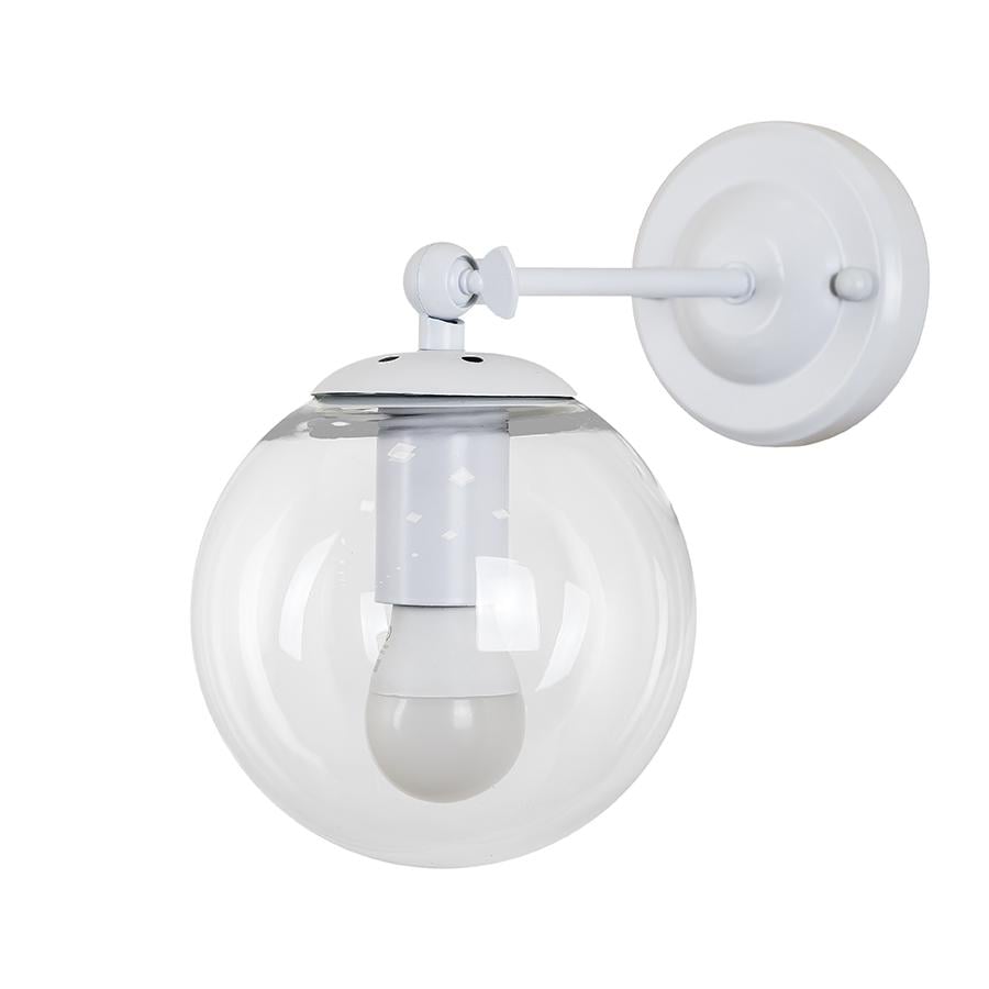 Настенный бра Levistella 756WPR150F-1 WH+CL металлический под лампу Е27 Белый (106-16-LVS4911)