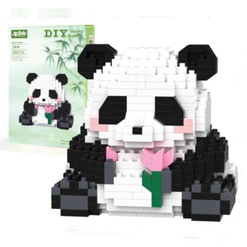 Конструктор фигурка BRICKS пиксели Панда 465 деталей (Z80019)