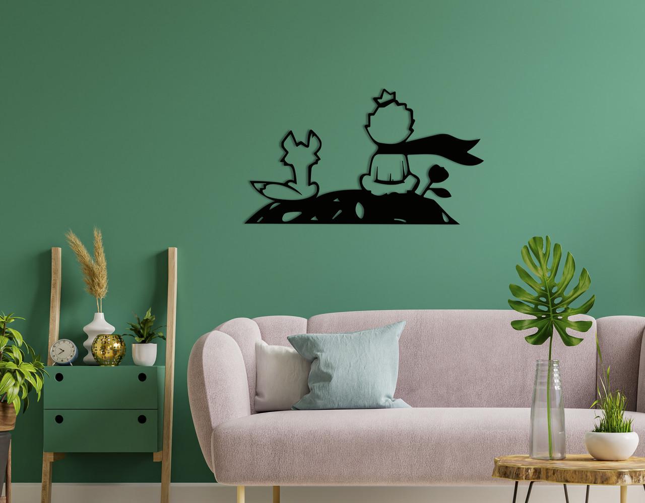 Декоративное панно на стену Upwood Decor A Little Prince 61,6х35 см Black (1572673651)