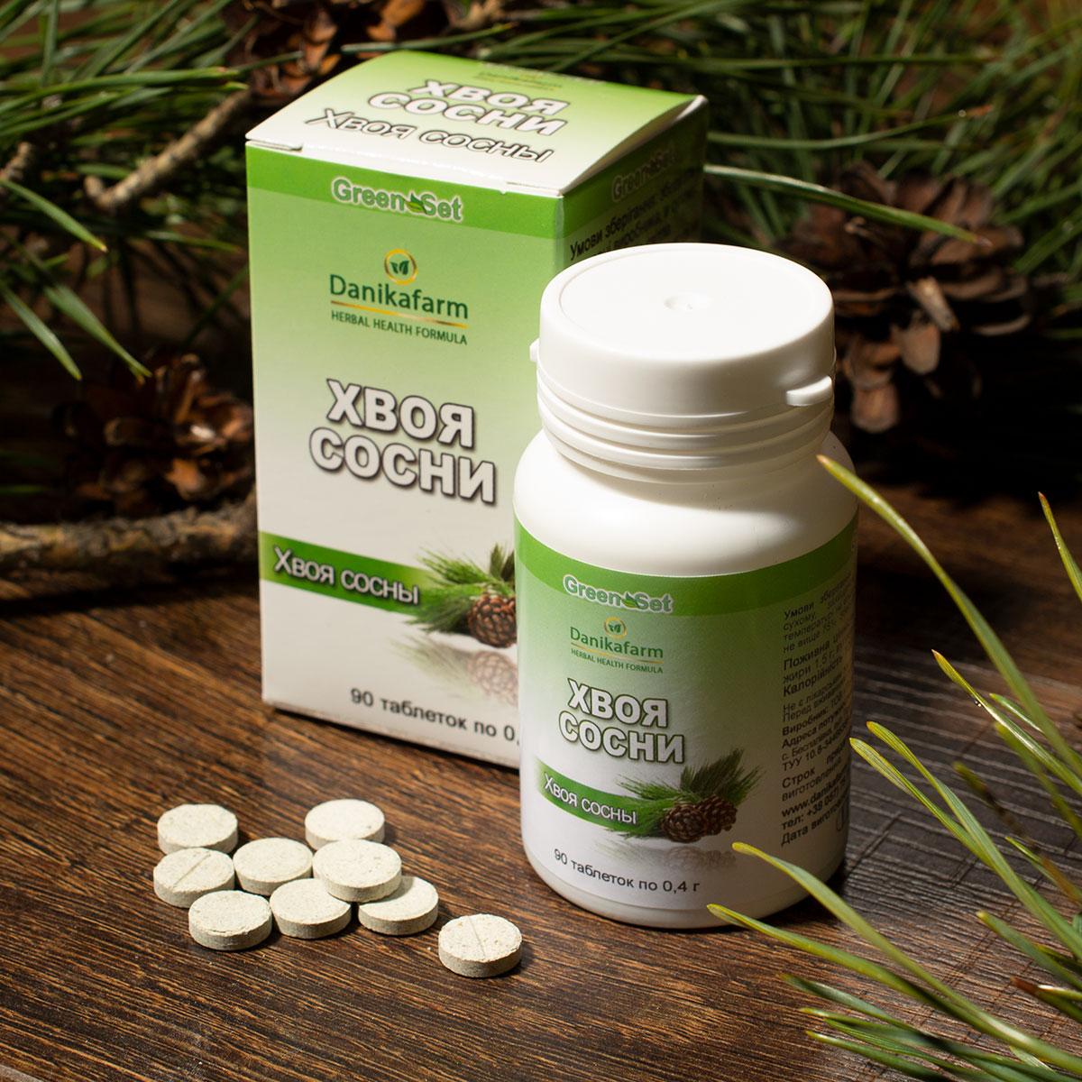 Натуральная добавка ДаникаФарм Хвоя Сосны 90 таблеток