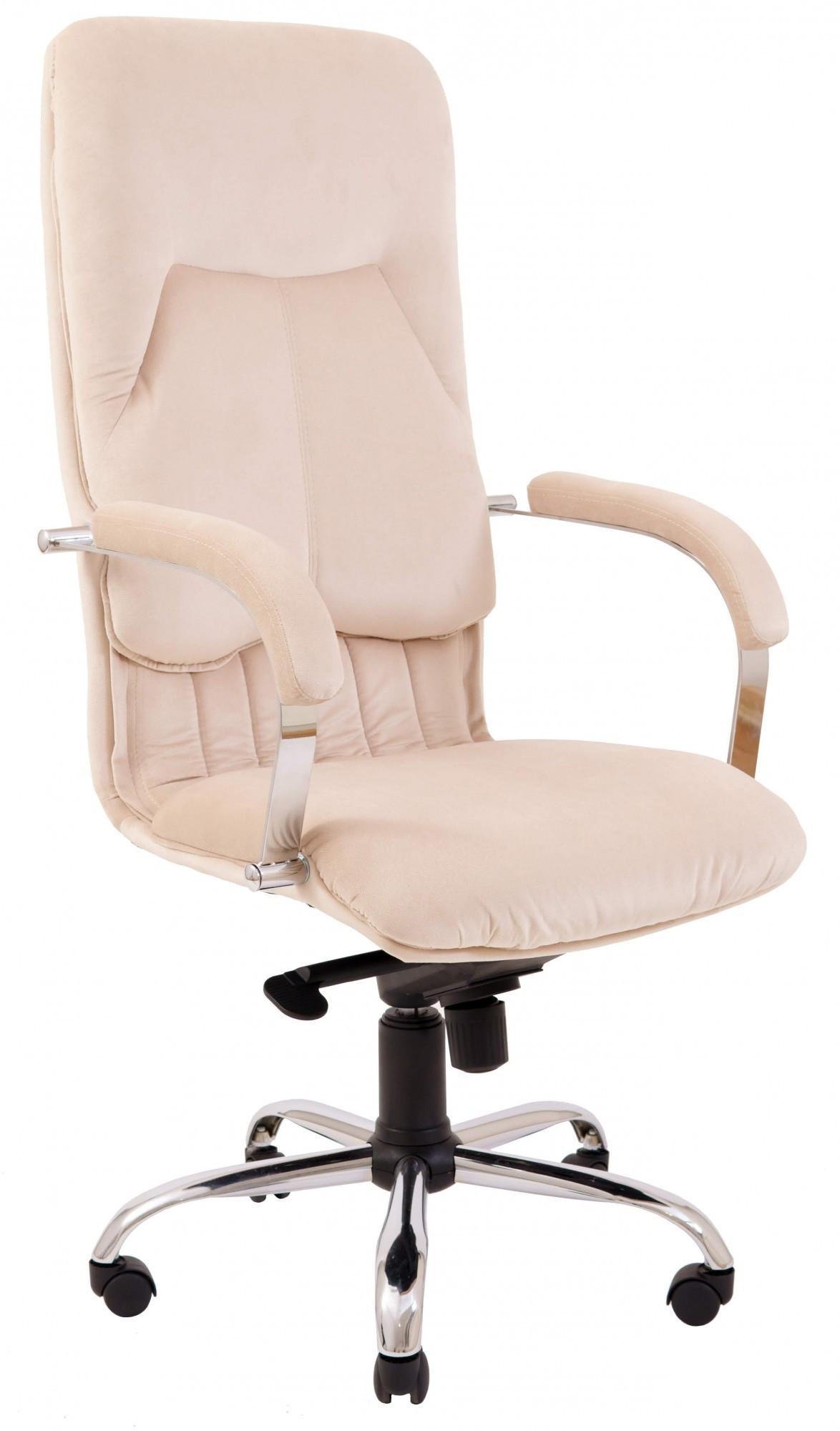 Крісло офісне комп'ютерне Nicosia Фанконі 02 Хром М3 MultiBlock Бежевий